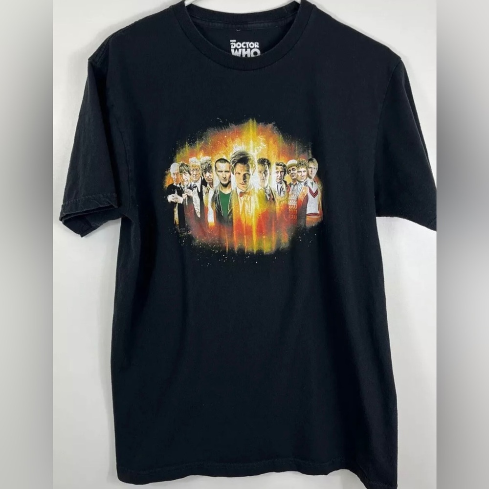 Doctor Who TShirt Black Adult Sz L Large BBC Scifi Tv Show